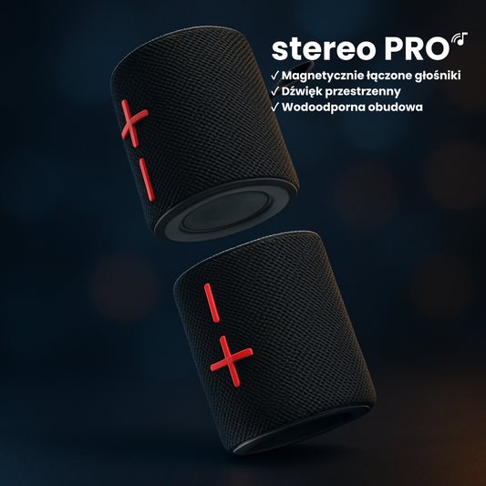 BASSIA™ STEREO PRO - Głośniki Bluetooth 2w1 | Magnetyczne Połączenie | Dźwięk Stereo