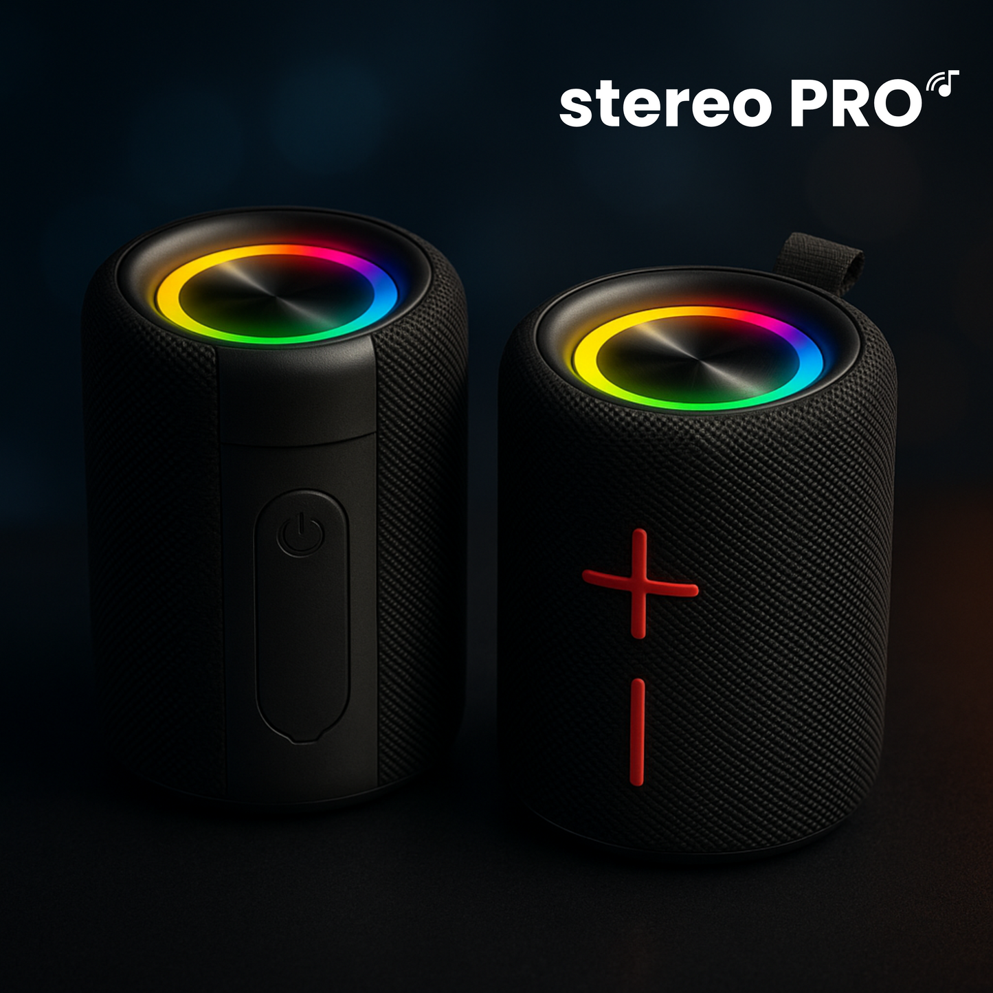 BASSIA™ STEREO TWIST - Głośniki Bluetooth 2w1 | Skręcane Połączenie | Dźwięk Stereo